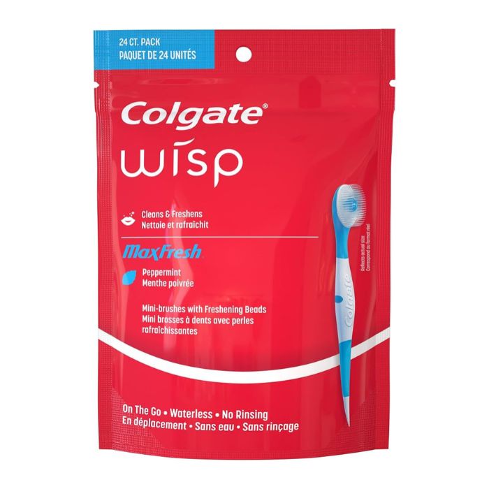 COLGATE WISPS MAX FRESH MINI BROSSES A DENTS 24 UNITES