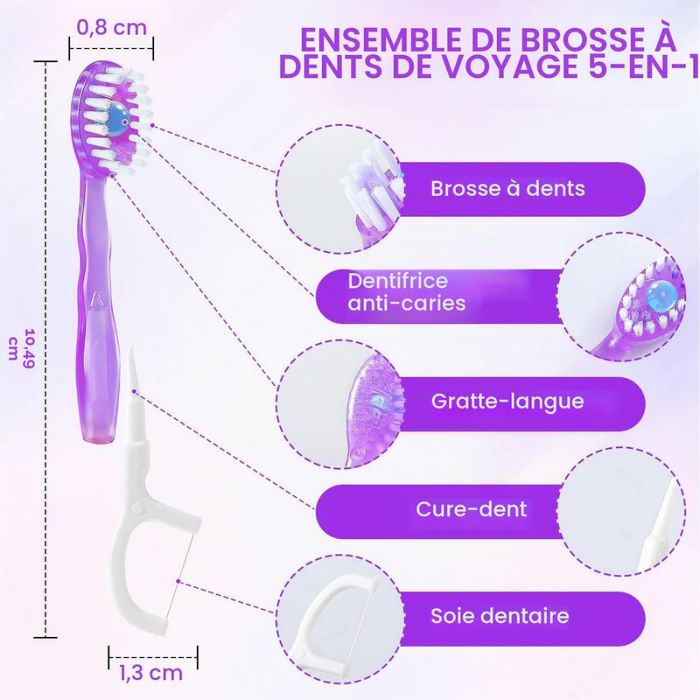 ASTRIVIXDD BOITE DE 12 MINI BROSSES A DENTS