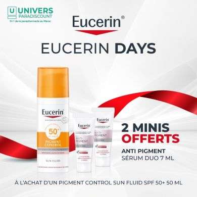 EUCERIN OFFRE EXCLUSIVE WEB SUN FLUIDE PIGMENT CONTROL 50 ML SPF 50 +