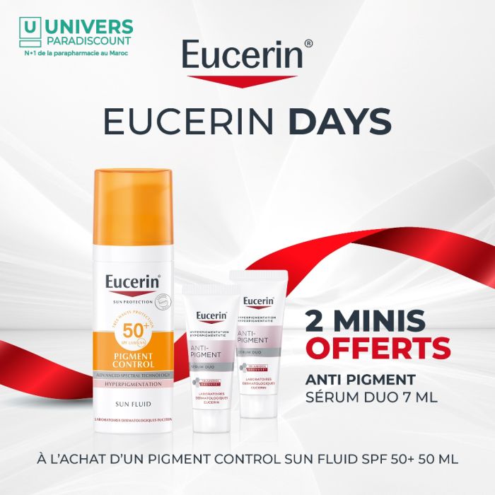 EUCERIN OFFRE EXCLUSIVE WEB SUN FLUIDE PIGMENT CONTROL 50 ML SPF 50 +