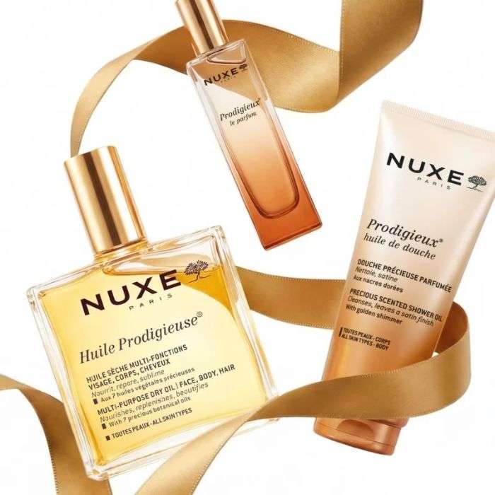 NUXE COFFRET LA COLLECTION PRODIGIEUX AVEC POCHETTE OFFERTE