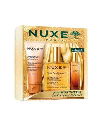 NUXE COFFRET LA COLLECTION PRODIGIEUX AVEC POCHETTE OFFERTE