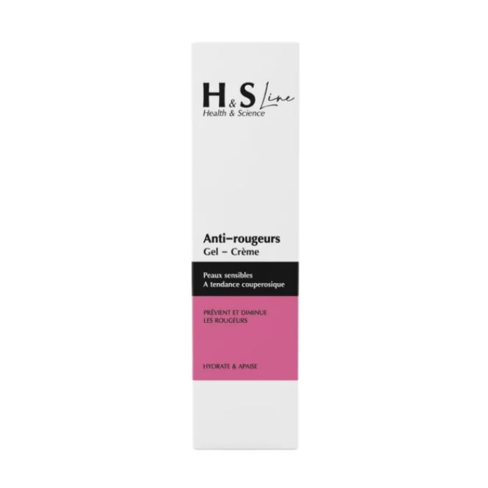H&S LINE ANTI ROUGEUR GEL CREME PEAUX SENSIBLE A TENDANCE COUPEROSIQUE 50 ML