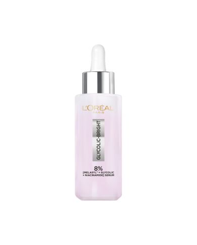 L'OREAL PARIS GLYCOLIC BRIGHT SERUM 8% ECLAIRCISSANT ANTI TACHES 30 ML