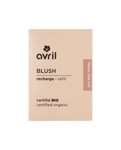 AVRIL RECHARGE BLUSH PECHE ROSE MAT BIO