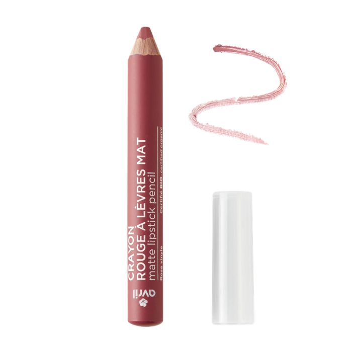 AVRIL CRAYON ROUGE A LEVRES MAT ROSE VINYLE CERTIFIE BIO