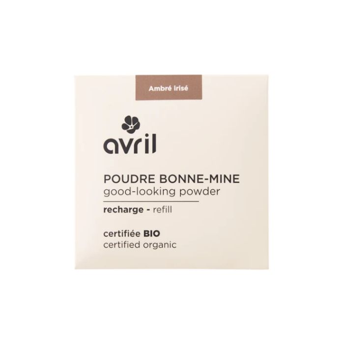 AVRIL RECHARGE POUDRE BONNE MINE AMBRE IRISE CERTIFIEE BIO