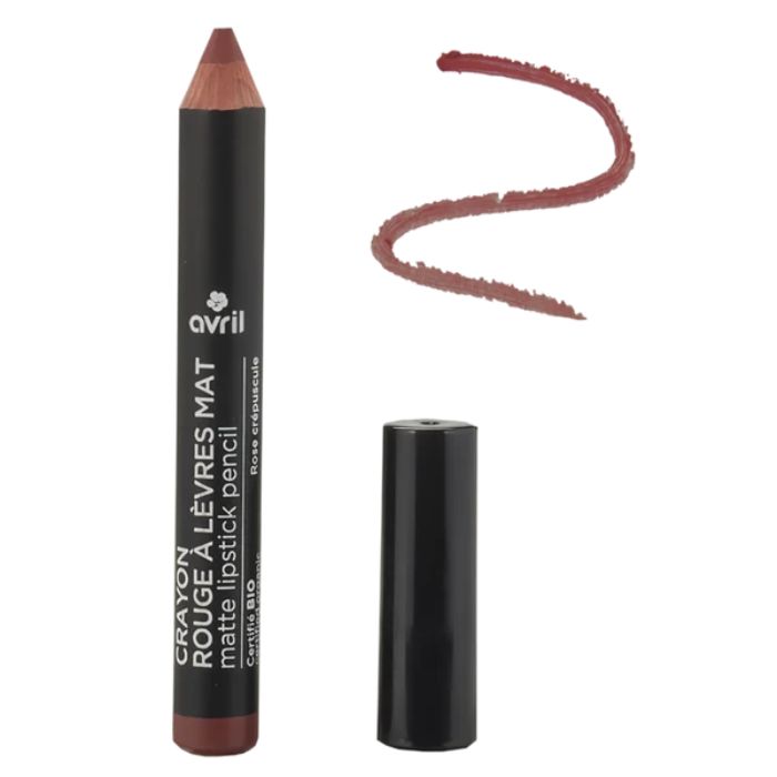 AVRIL CRAYON ROUGE A LEVRES MAT ROSE CREPUSCULE CERTIFIE BIO