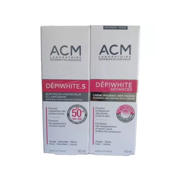 ACM OFFRE DEPIWHITE ADVANCED CREME INTENSIVE ANTI TACHES 40 ML + DEPIWHITE.S SOIN PHOTO PROTECTEUR ECLAIRCISSANT 50 ML OFFERT