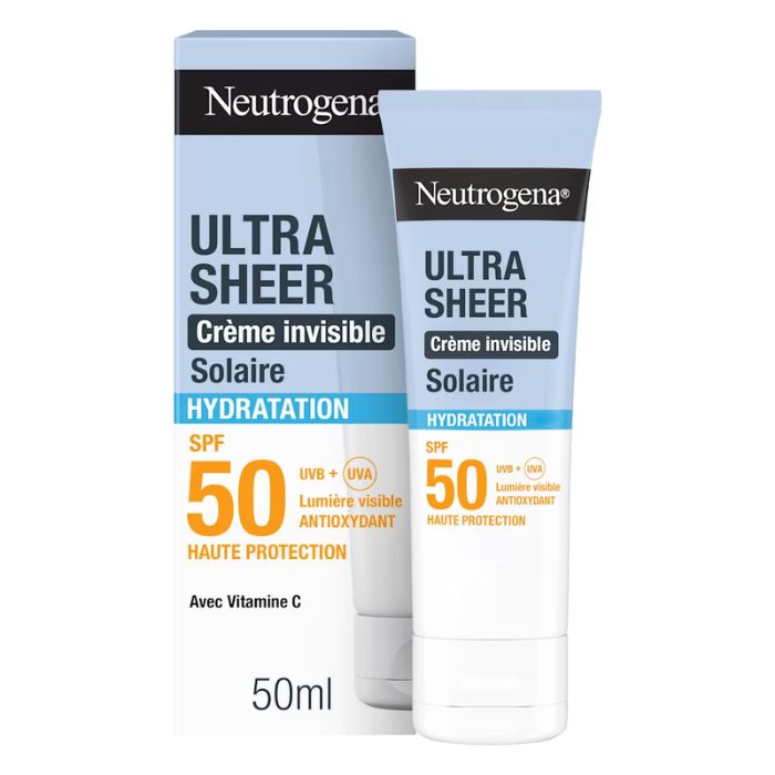 NEUTROGENA ULTRA SHEER CREME INVISIBLE SOLAIRE SPF 50 TOUCHER SEC 50 ML