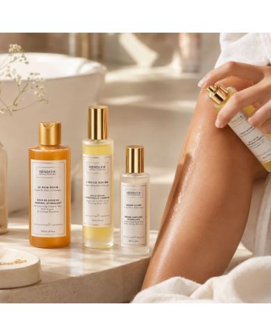 HENDIYA LE COFFRET FUSION DIVINE RITUEL CORPOREL FLEUR D ORANGER