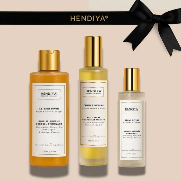 HENDIYA LE COFFRET FUSION DIVINE RITUEL CORPOREL FLEUR D ORANGER