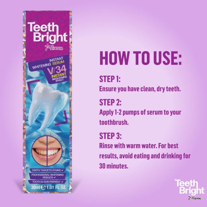 7TH HEAVEN TEETH BRIGHT INSTANT WHITENING SERUM 30 ML