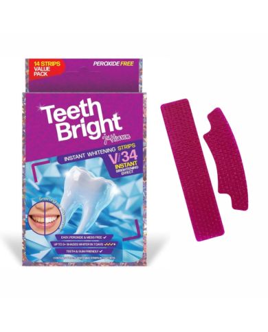 7TH HEAVEN TEETH BRIGHT INSTANT WHITENING STRIPS 14 STRIPS IN 7 SACHETS