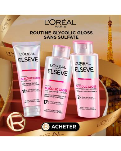 ELSEVE OFFRE BLACK FRIDAY ROUTINE GLYCOLIC GLOSS SANS SULFATE