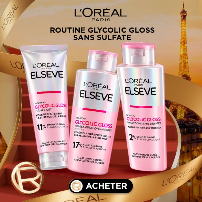 ELSEVE OFFRE BLACK FRIDAY ROUTINE GLYCOLIC GLOSS SANS SULFATE