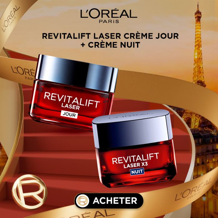 L'OREAL PARIS MAQUILLAGE RAVITALIFT LASER CREME JOUR + CREME NUIT