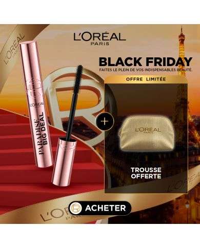L'OREAL PARIS MAQUILLAGE PARADISE BIG DEAL MASCARA NOIR 9.9ML