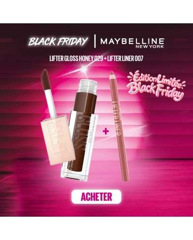 MAYBELLINE PACK LIFTER GLOSS HONEY 029 TOAST + LIP LINER 007 BIG LIFT