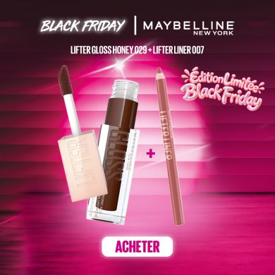 MAYBELLINE PACK LIFTER GLOSS HONEY 029 TOAST + LIP LINER 007 BIG LIFT