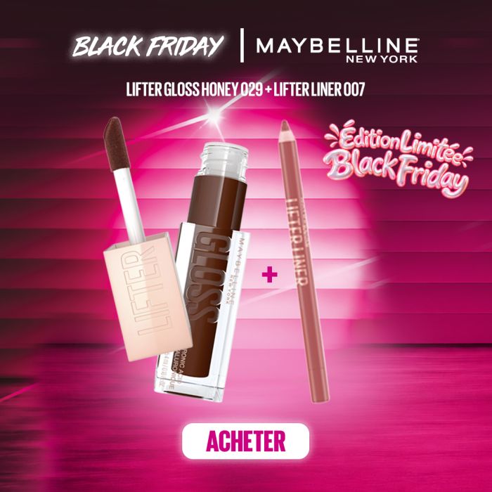 MAYBELLINE PACK LIFTER GLOSS HONEY 029 TOAST + LIP LINER 007 BIG LIFT