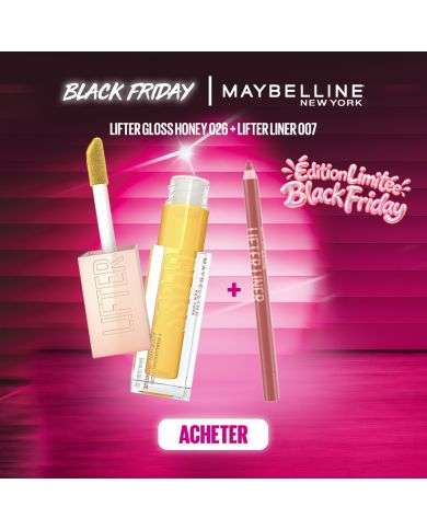 MAYBELLINE PACK LIFTER GLOSS HONEY 026 HONEY + LIP LINER 007 BIG LIFT