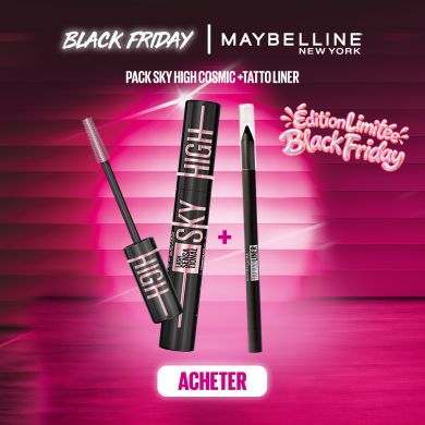 MAYBELLINE PACK SKY HIGH MASCARA TWILIGHT + TATTOO LINER SPACE