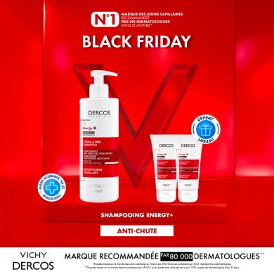VICHY DERCOSOFFRE BLACK FRIDAYENERGY SHAMPOOING STIMULANT ANTI CHUTE 400 ML