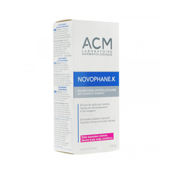 ACM Novophane K Shampooing antipelliculaire squames sévères 125ml