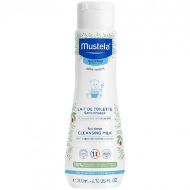 Mustela Bébé Lait de Toilette Sans Rinçage 200ml