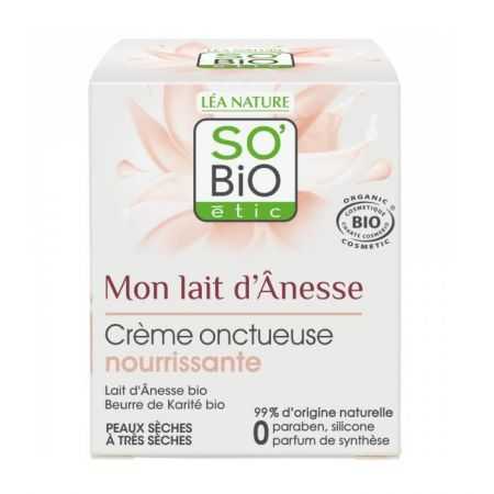 SO BIO MON LAIT D ANESSE CREME ONCTUEUSE NOURRISSANTE 50 ML