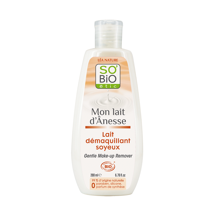 SO'BIO ETIC Lait démaquillant soyeux LAIT D'ANESSE 200ML