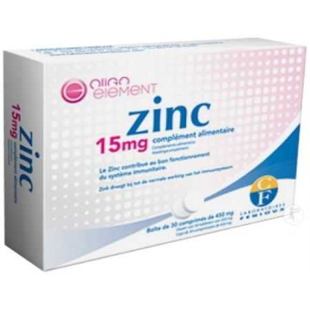 FENIOUX ZINC 15 MG 30 COMPRIMES 450 MG