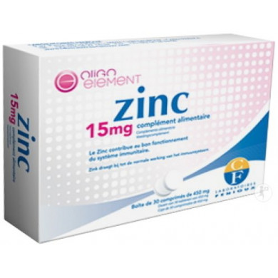  Fenioux Zinc 15mg Comprimés 30x450mg