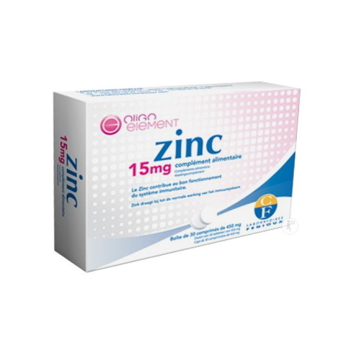  Fenioux Zinc 15mg Comprimés 30x450mg
