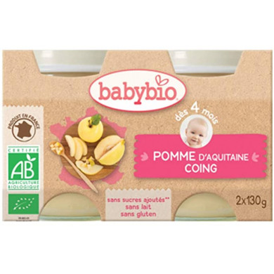 BABY BIO PETIT POT DE Pomme de Nouvelle-Aquitaine Coing