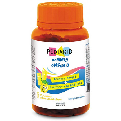 PEDIAKID Gommes Oméga 3/60 GOMMES