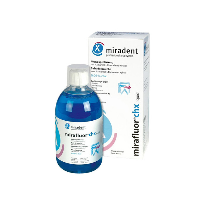 MIRADENT MIRAFLUOR BAIN DE BOUCHE 500ML