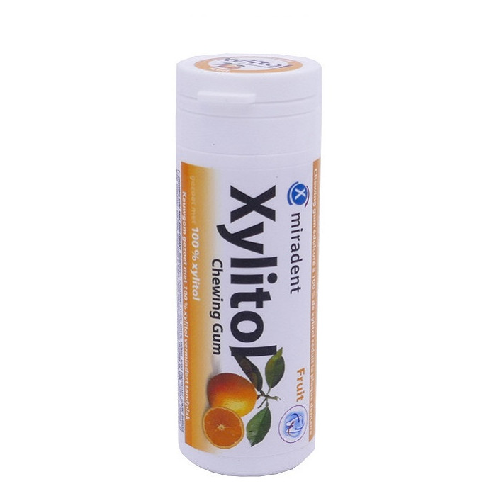 Miradent Xylitol Chewing Gum Fruit 30 Pièces