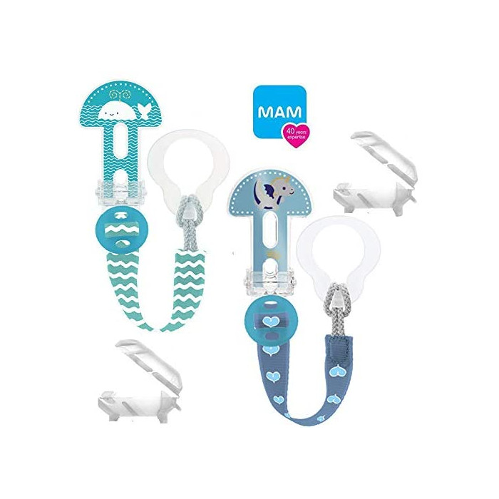 MAM ATTACHE SUCETTES CLIP+COVER
