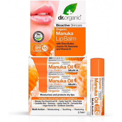 Dr Organic Baume à Lèvres au Miel de Manuka 5,7ml