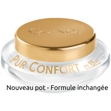 GUINOT Crème Pur confort - Adoucissement et protection SPF15 - Peaux sensibles