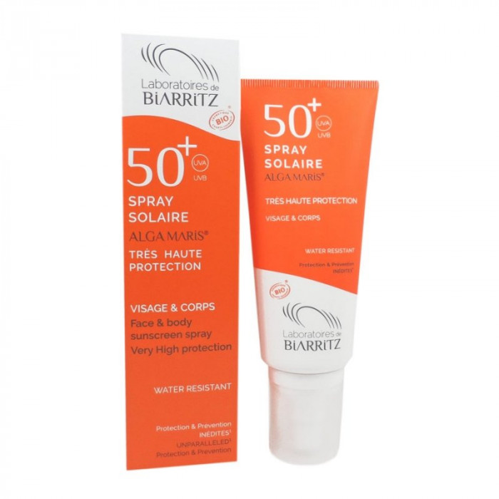 BIARRITZ ALGAMARIS Spray solaire SPF50+ certifié Bio