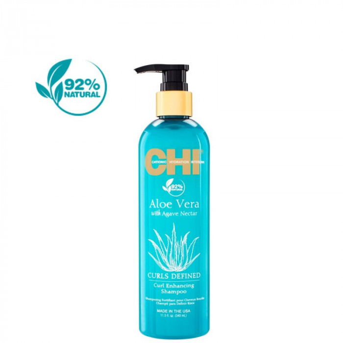 CHI Aloe Vera with Agave Nectar Curl Enhancing Shampoo 340ML