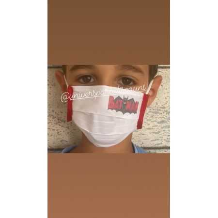 MASQUE ENFANT EN TISSU BATMAN 