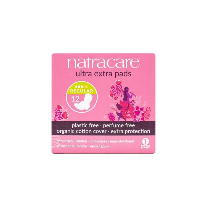 NATRACARE Serviettes Naturelles Ultra Extra Normal BIO - 12 unités 