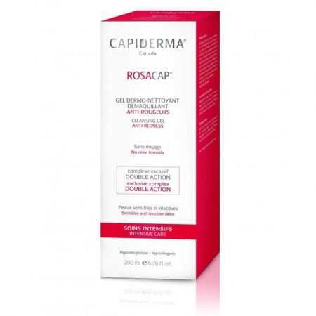 CAPIDERMA ROSACAP GEL ANTI ROUGEURS DERMO NETTOYANT 200 ML
