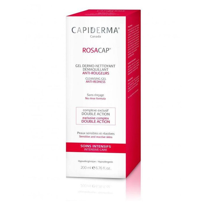 CAPIDERMA ROSACAP GEL ANTI-ROUGEURS DERMO-NETTOYANT 200ML