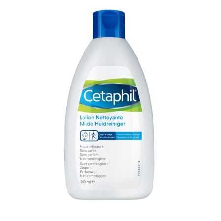 CETAPHIL LOTION NETTOYANTE VISAGE ET CORPS PEAUX  SECHES OU SENSIBLES 200 ML