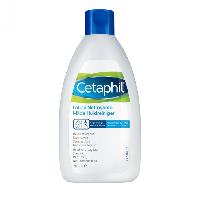 CETAPHIL LOTION NETTOYANTE VISAGE ET CORPS PEAUX SENSIBLES 200ML